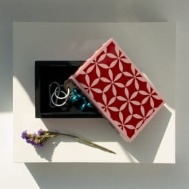 Helio Ferretti | Resin Decorative Box | Red & Pink