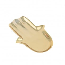 Helio Ferretti | Metal Hand of Fatima Jewellery Dish | Gold