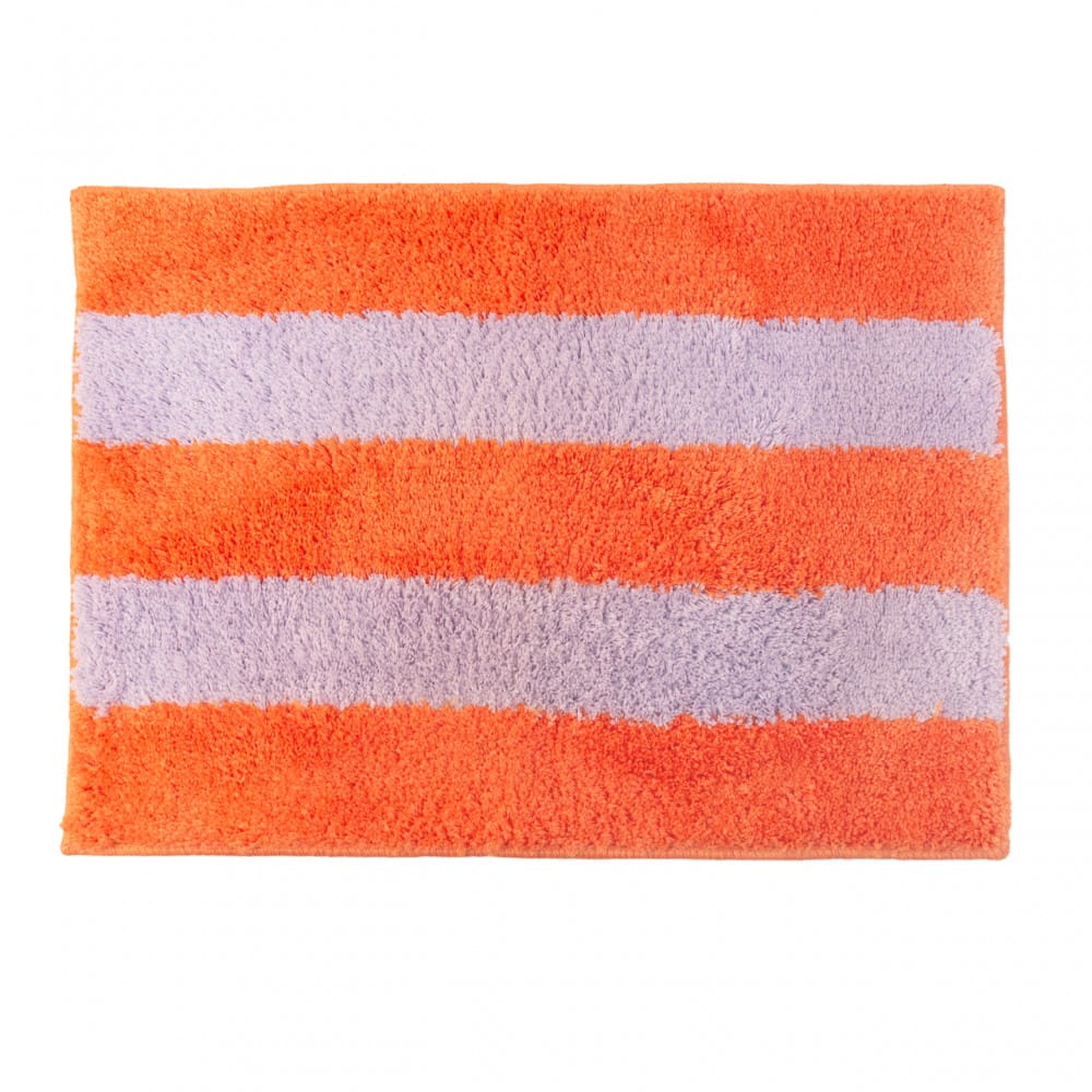 Orange bath on sale mats and towels