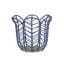 Helio Ferretti | Flower Storage Basket | Blue Wicker