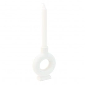 Helio Ferretti | Ceramic Candle Holder | White Oval