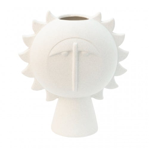 Helio Ferretti | Ceramic Vase | Face | White