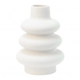 Helio Ferretti | Ceramic Vase | Circular | White