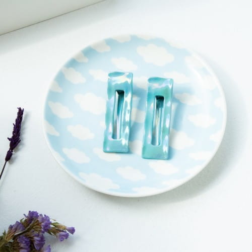 Helio Ferretti | Hair Clips | Blue | Set of 2