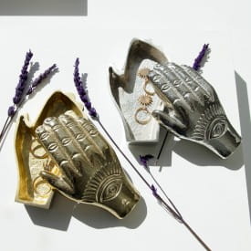 Helio Ferretti | Metal Hand Jewellery Box | Gold