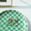 Helio Ferretti | Ceramic Decorative Jewellery Dish | Chequered
