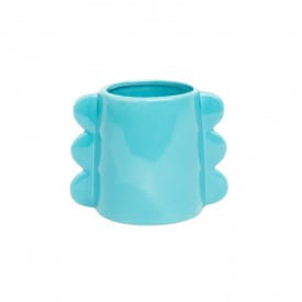 Helio Ferretti | Waves Medium Vase | Blue | 11cm