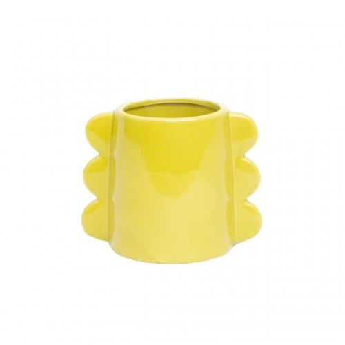 Helio Ferretti | Waves Medium Vase | Yellow | 11cm