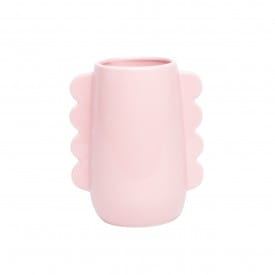 Helio Ferretti | Waves Large Vase | Pink | 19cm