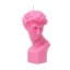 Helio Ferretti | Michelangelo's David Bust Candle | Pink | 14cm