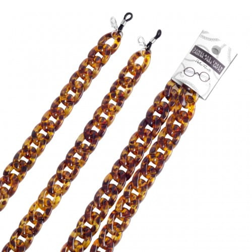 Helio Ferretti | Glasses Chain | Amber Tortoiseshell