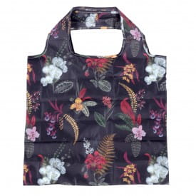 Helio Ferretti | Foldable Shopper Big Bag (45 x 42cm) | Made From Recycled RPET Bottles | Large Tropical Floral