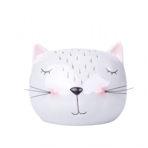 Helio Ferretti | Cat Coin Bank with Whiskers | White