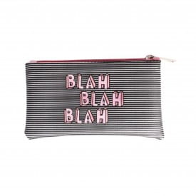 Helio Ferretti | Fashionista Make-Up Pouch | Grey with Pink Glasses