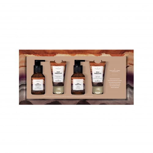 The Gift Label | Luxury Gift Box | Stay Fabulous | Hand Soap, Hand Lotion, Body Wash & Body Lotion