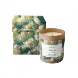 The Gift Label | Glass Candle | Home Is Happy | Pomelo & Black Pepper | 225g