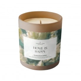 The Gift Label | Glass Candle | Home Is Happy | Pomelo & Black Pepper | 225g