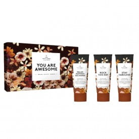 The Gift Label | Letterbox Gift Box | You Are Awesome | Mandarin Musk | Body Wash, Body Lotion & Hand Lotion