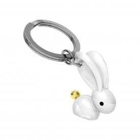 Metalmorphose | White Bunny Keyring