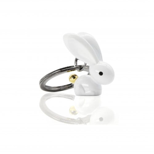 Metalmorphose | White Bunny Keyring