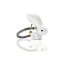 Metalmorphose | White Bunny Keyring