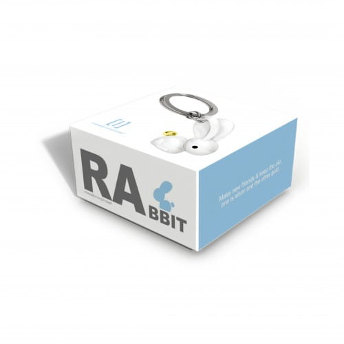 Metalmorphose | White Bunny Keyring