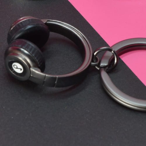 Metalmorphose | Black Headphones Keyring
