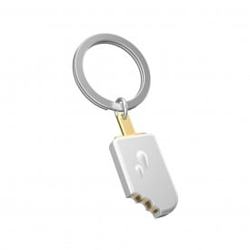 Metalmorphose | White & Gold Ice Lolly Keyring