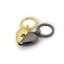 Metalmorphose | 2 Piece Grey & Gold Heart Puzzle Keyring