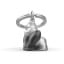 Metalmorphose | Matt Black & Chrome Gorilla Keyring