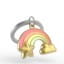 Metalmorphose | Pastel Rainbow with Cloud & Star Keyring