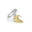 Metalmorphose | Gold & Chrome Banana Keyring